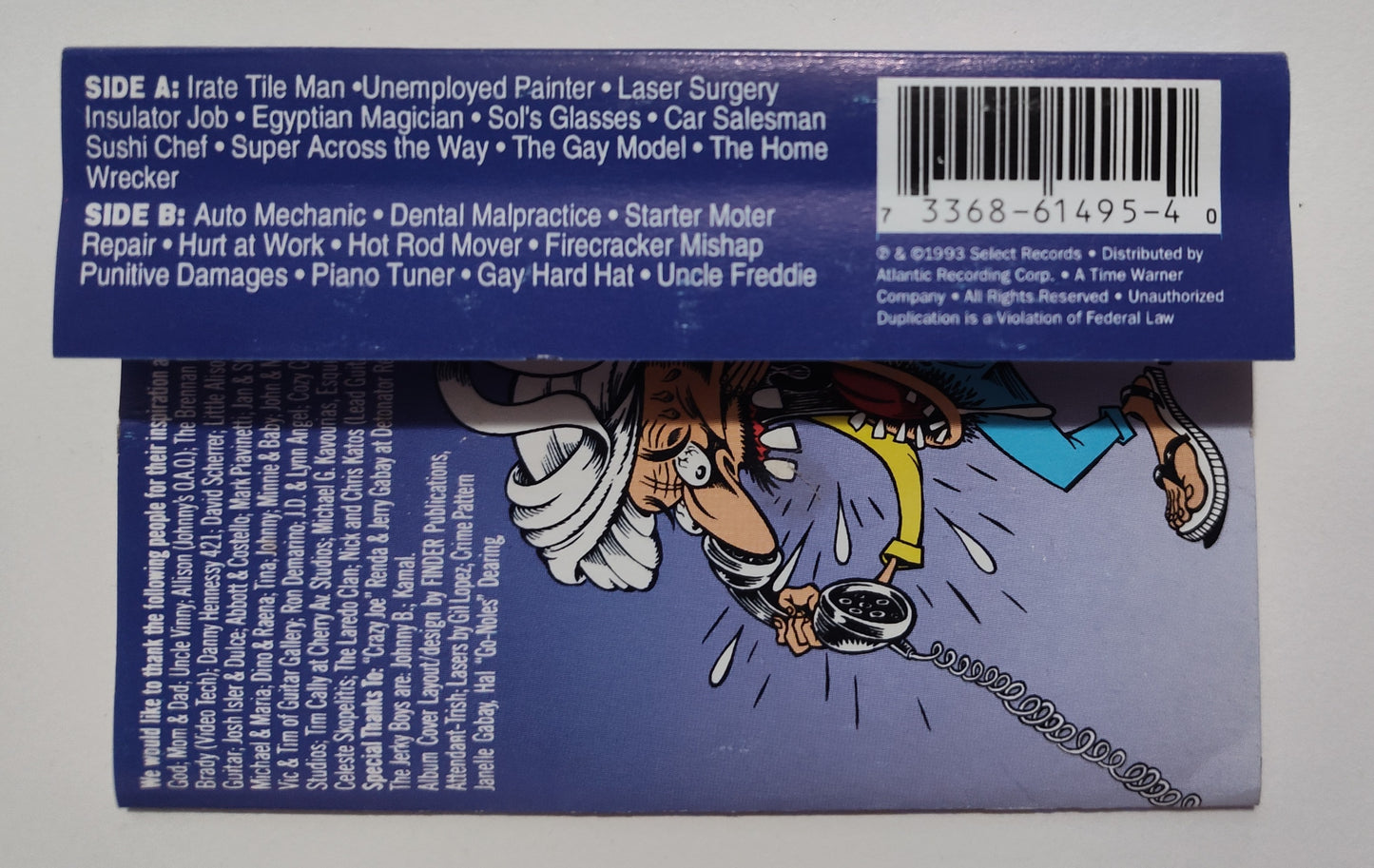 Jerky Boys, The - "The Jerky Boys" - CASSETTE TAPE VG/VG