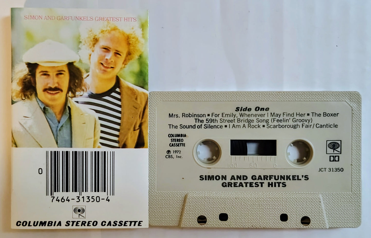 Simon & Garfunkel - “Greatest Hits” - CASSETTE TAPE (Beige/ textured shell) VG+/VG+