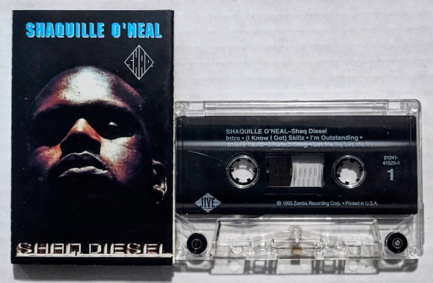 Shaquille O'Neal - “SHAQ DIESEL” - CASSETTE TAPE VG/VG