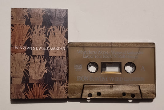 Iron & Wine - "Weed Garden" - INDIE CASSETTE TAPE NM/NM