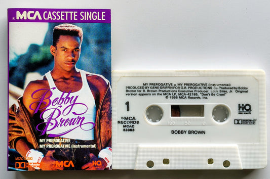 Bobby Brown - “My Prerogative” - CASSETTE TAPE (Single) VG/VG