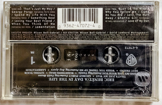 Eric Benét - “A Day In The Life” - CASSETTE TAPE NM/M (Sealed; tiny tear in cellophane)