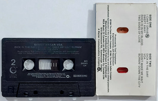 Sammy Hagar - "VOA" - CASSETTE TAPE (Canada; black shell) VG/VG