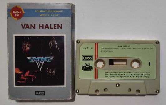 Van Halen - "Van Halen (1)" - CASSETTE TAPE (S. Korea; Oasis Records; Extremely Rare; Official; Plays KILLER) G+/G+