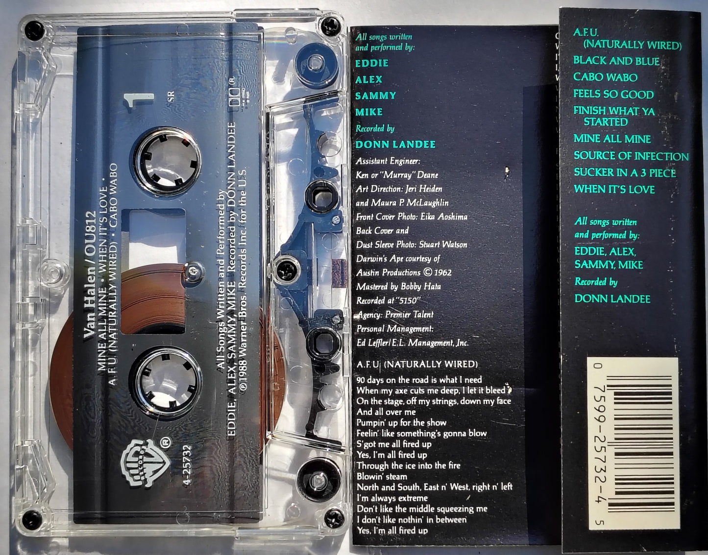 Van Halen - "OU812" CASSETTE TAPE VG+/VG+