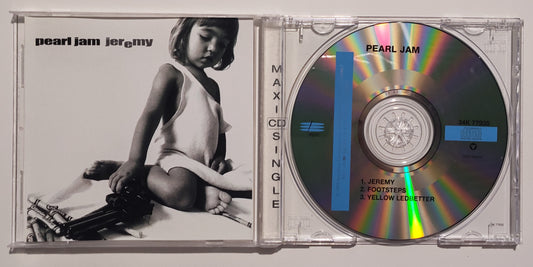 Pearl Jam - "Jeremy (with Yellow Ledbetter) - COMPACT DISC (3-track "single"; US Reissue) VG+/VG