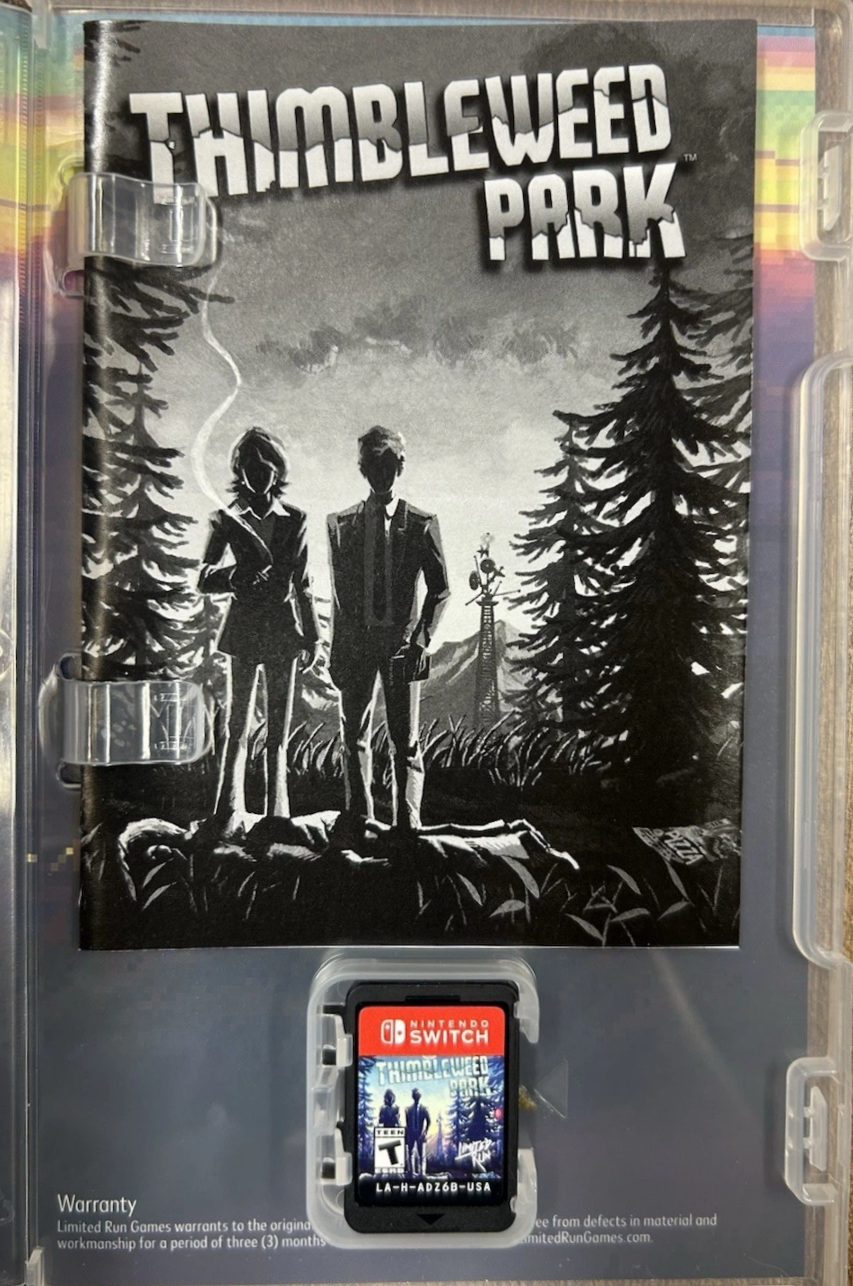 Thimbleweed Park (Limited Run Games; From The Creator Of "Maniac Mansion") - NINTENDO SWITCH GAME (Complete)