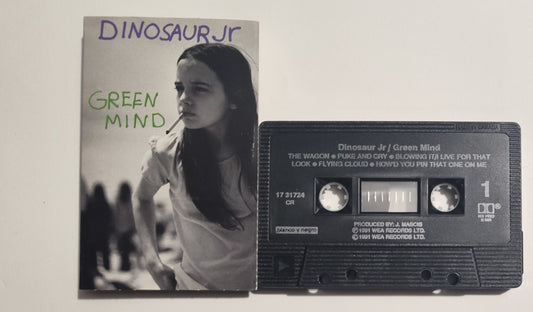 Dinosaur Jr. - "Green Mind" - CASSETTE TAPE (Canada; black shell; DOLBY HX PRO B NR) VG+/VG+