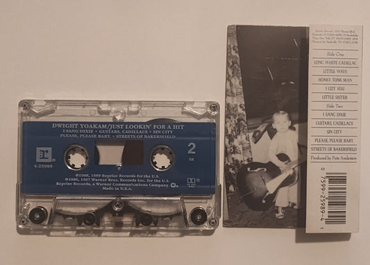Dwight Yoakam - "Just Lookin' For A Hit" - CASSETTE TAPE (SR; DOLBY HX PRO) VG/VG+