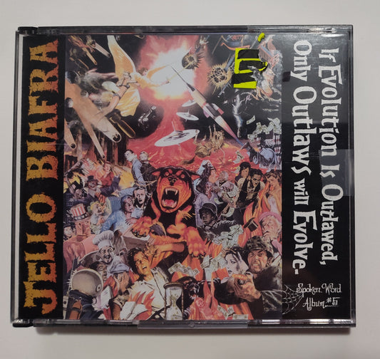 Jello Biafra - "If Evolution Is Outlawed, Only Outlaws Will Evolve" - COMPACT DISC (3xCD) VG+/VG+