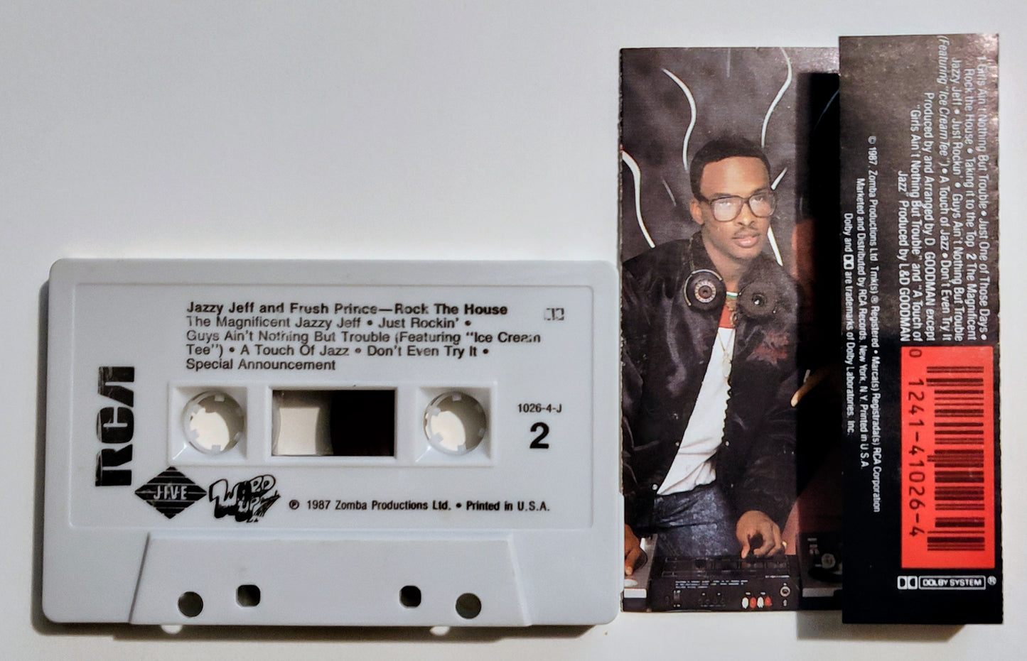 DJ Jazzy Jeff And The Fresh Prince - "Rock The House" - CASSETTE TAPE VG+/VG