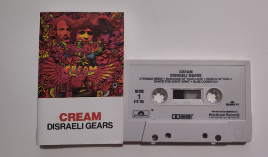 Cream - "Disraeli Gears" - CASSETTE TAPE (DOLBY Stereo) VG/VG