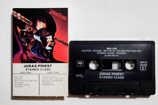 Judas Priest - "Stained Class" - CASSETTE TAPE (Canada; black shell; DOLBY) VG+/VG+