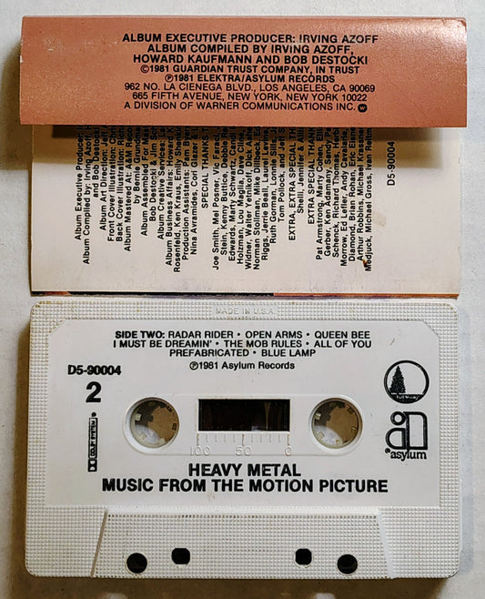 Various Artists - “Heavy Metal Soundtrack” - CASSETTE TAPE VG/VG