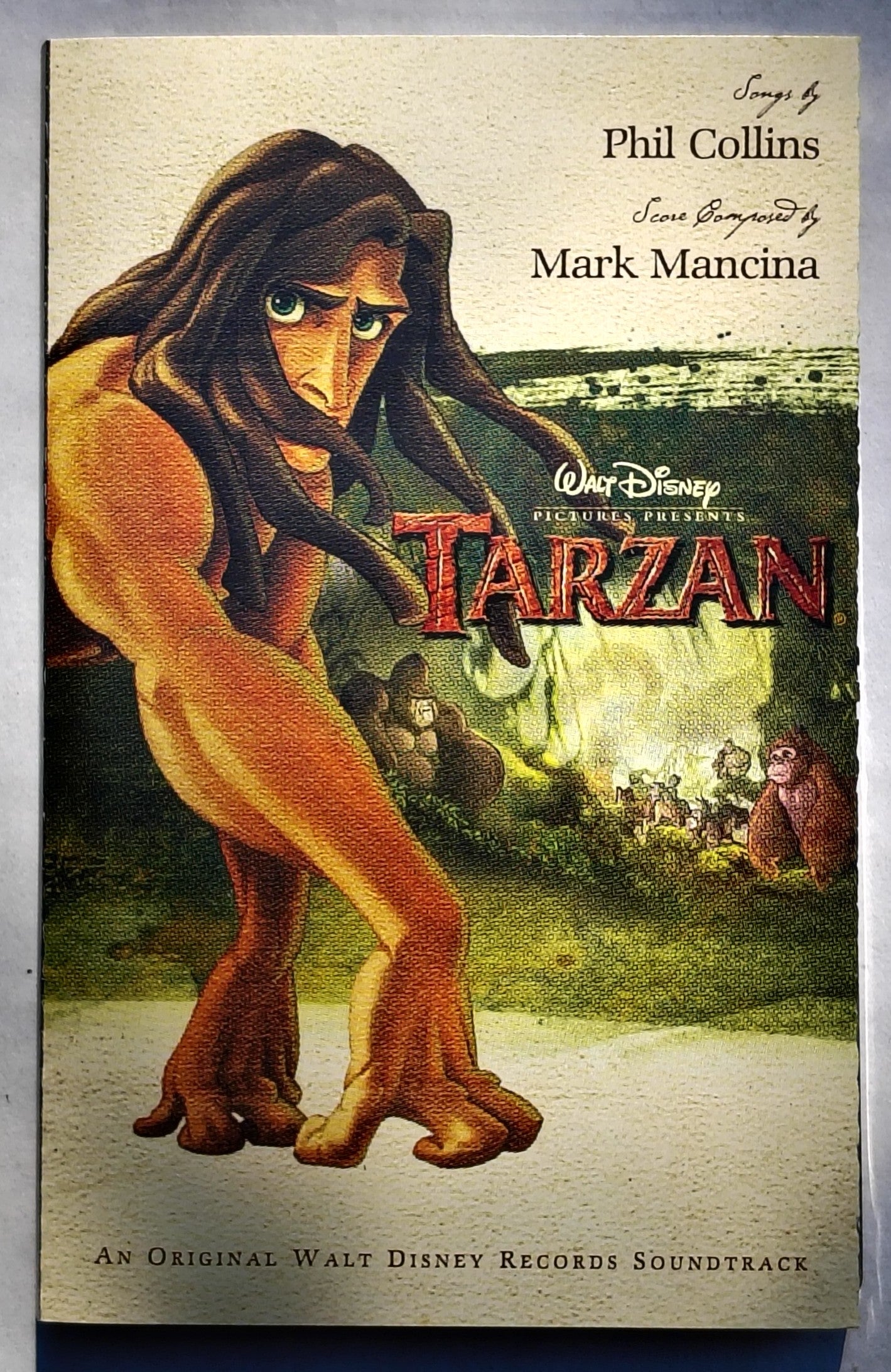 Phil Collins, Mark Mancina - "Tarzan (An Original Walt Disney Records Soundtrack)" CASSETTE TAPE VG+/VG+