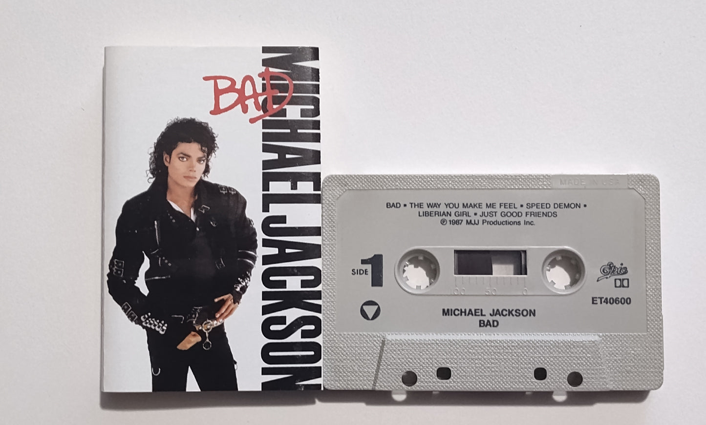 Michael Jackson - "Bad"- CASSETTE TAPE VG/VG