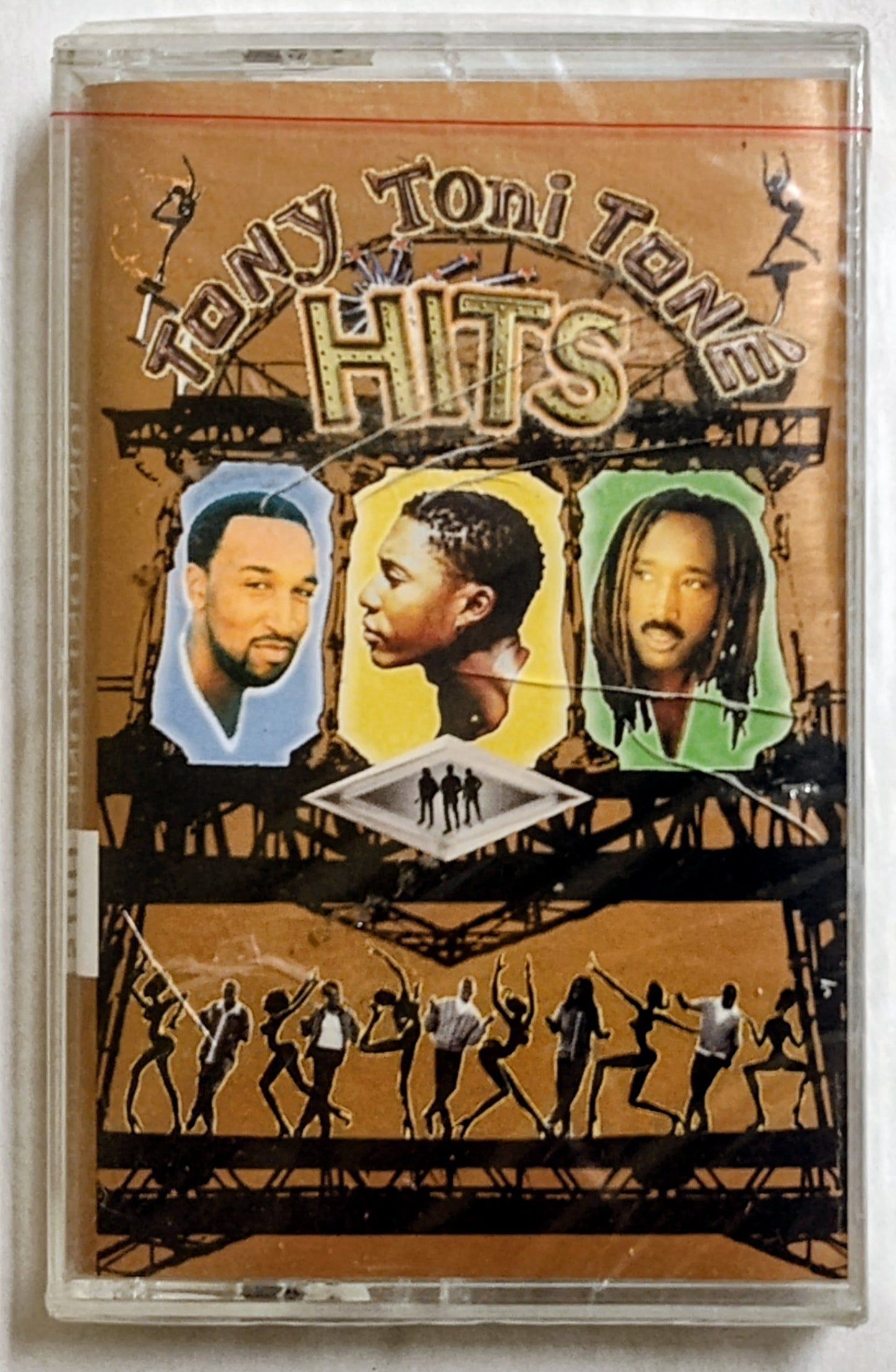 Tony Toni Tone - “Hits” - CASSETTE TAPE VG+/M (Sealed; badly cracked cover)