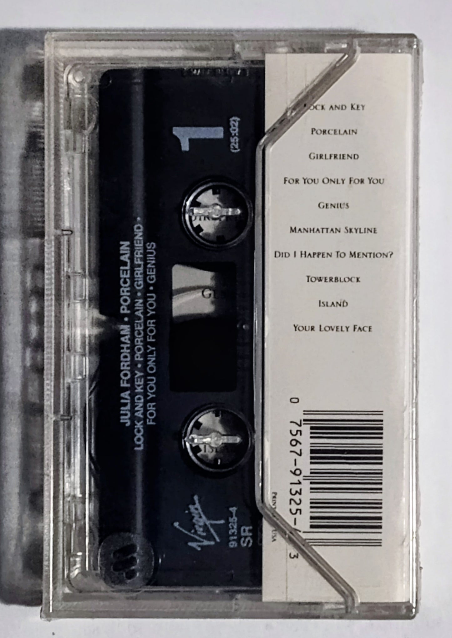 Julia Fordham - “Porcelain” - CASSETTE TAPE NM/M (Sealed; light wear)