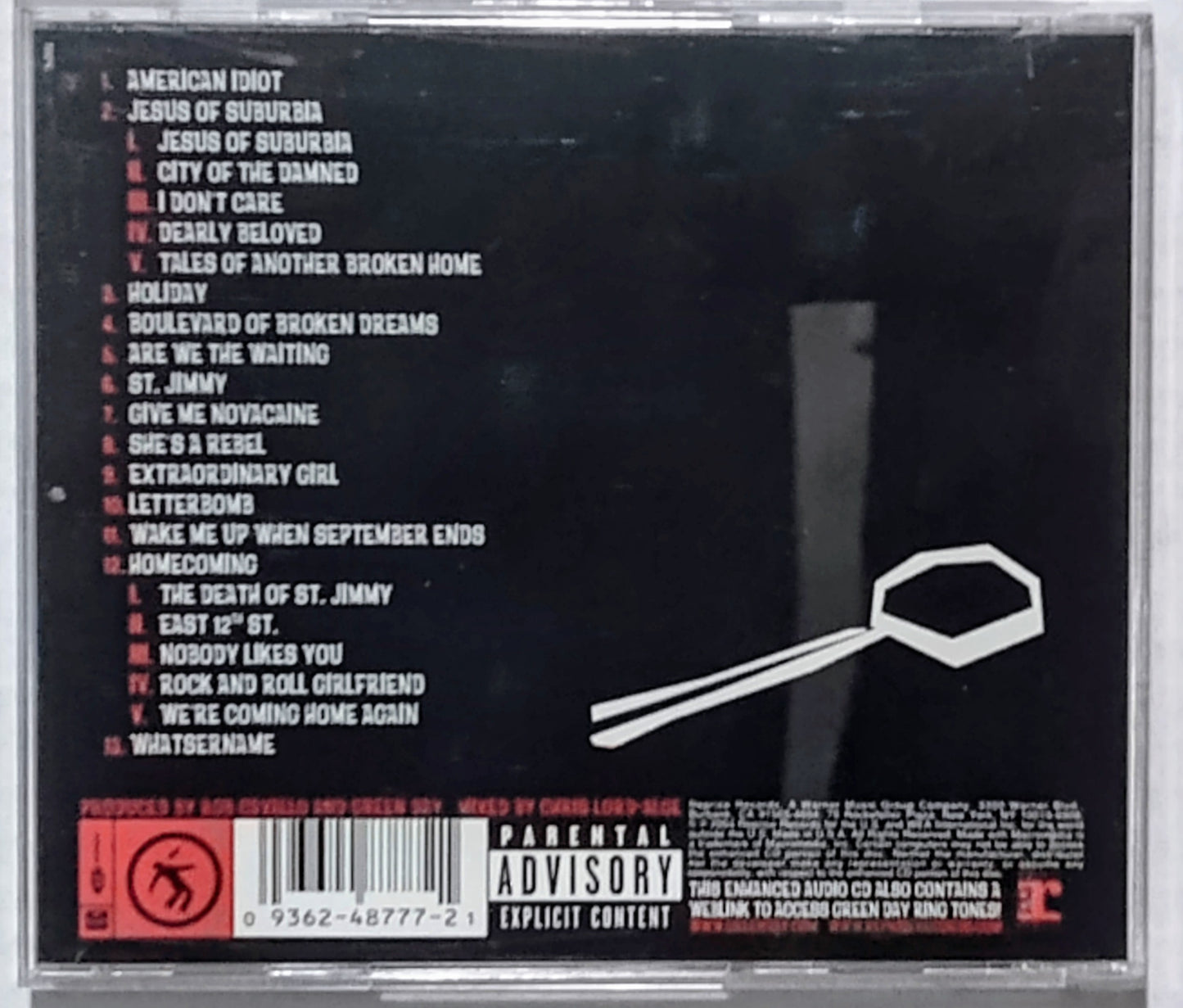 Green Day - “American Idiot” - COMPACT DISC VG/VG