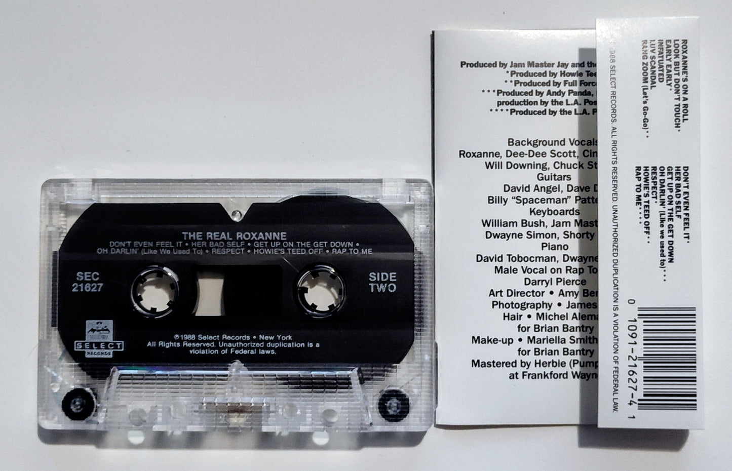 Roxanne - "The Real Roxanne" - CASSETTE TAPE (DOLBY) VG+/VG+