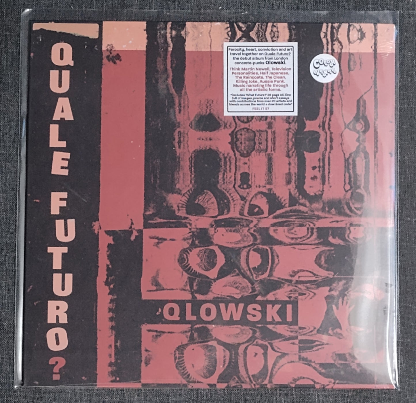 Qlowski - "Quale Futuro" - INDIE VINYL RECORD (Ltd Edition; Maroon + Black Swirl Vinyl) M/M (Sealed)