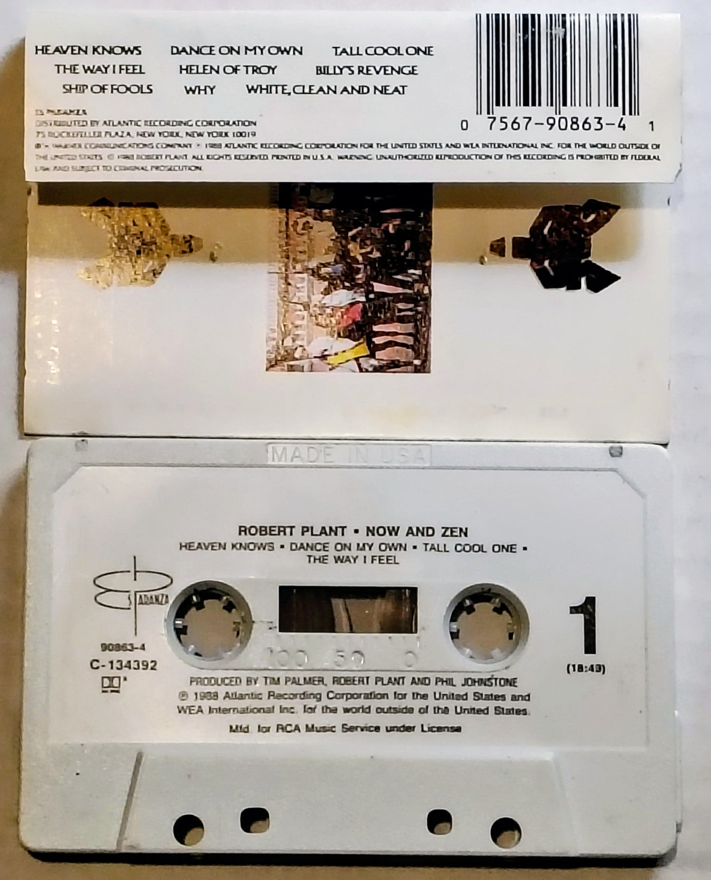 Robert Plant - "Now And Zen" - CASSETTE TAPE VG/VG