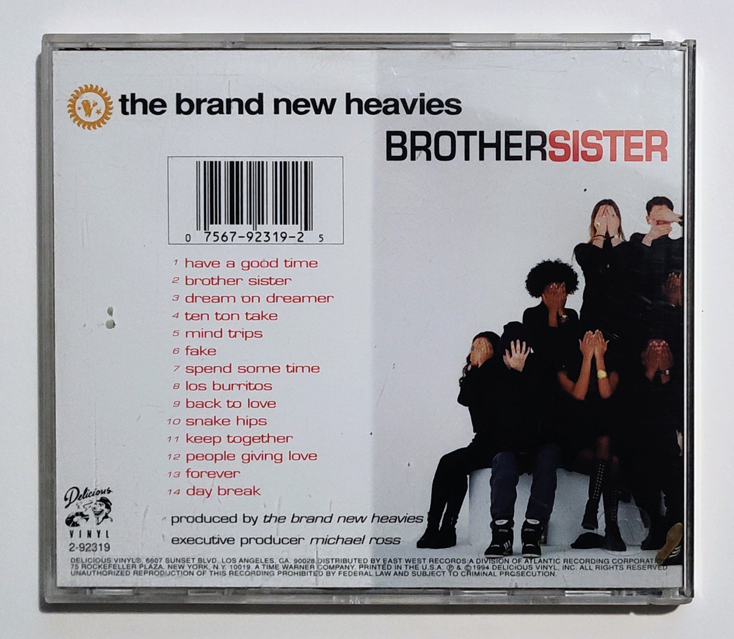 Brand New Heavies, The - "BrotherSister" - COMPACT DISC VG/G+