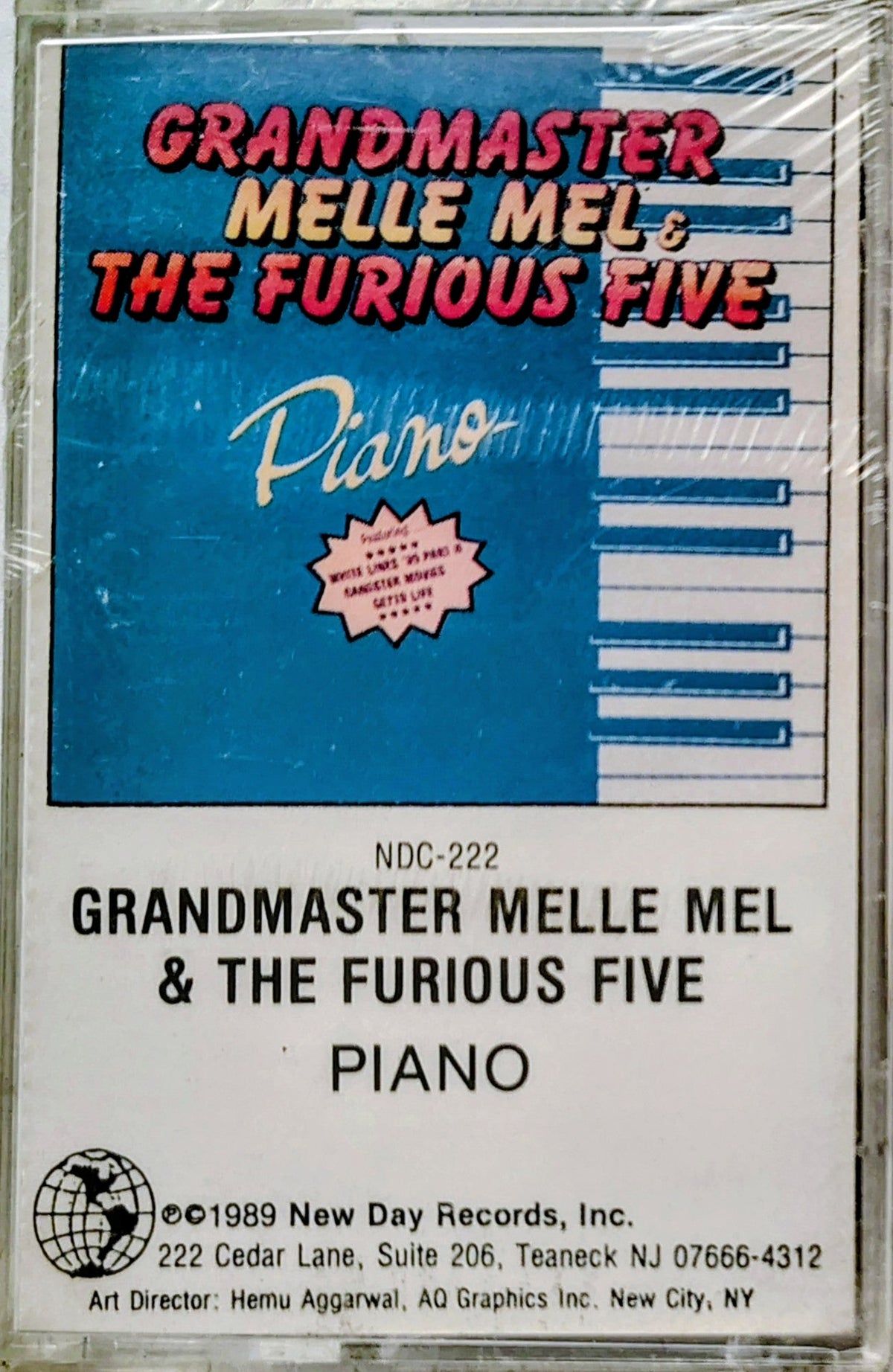 Grandmaster Melle Mel & the Furious Five - "Piano" - CASSETTE TAPE M/M (Sealed)
