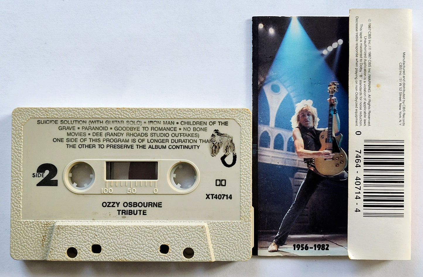 Ozzy Osbourne - “Randy Rhoads Tribute” - CASSETTE TAPE VG/VG