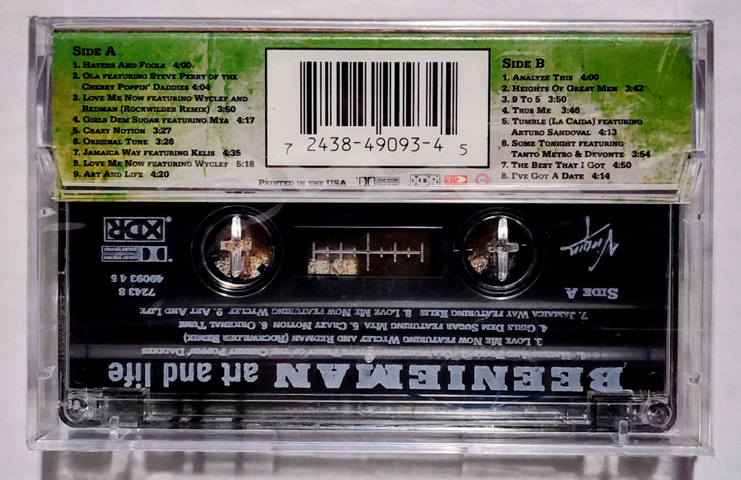 Beenieman - “Art And Life” - CASSETTE TAPE M/M (Sealed with hype sticker; cellophane slightly flares up at the top/front of case but the seal is not broken.)