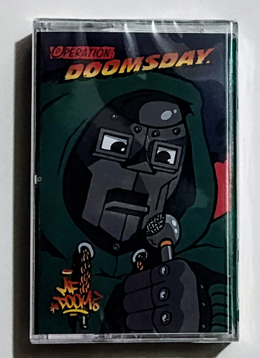 MF DOOM - "Operation Doomsday" - CASSETTE TAPE (Italy "Fan Club" Reissue; Translucent Green Shell) M/M (Sealed)