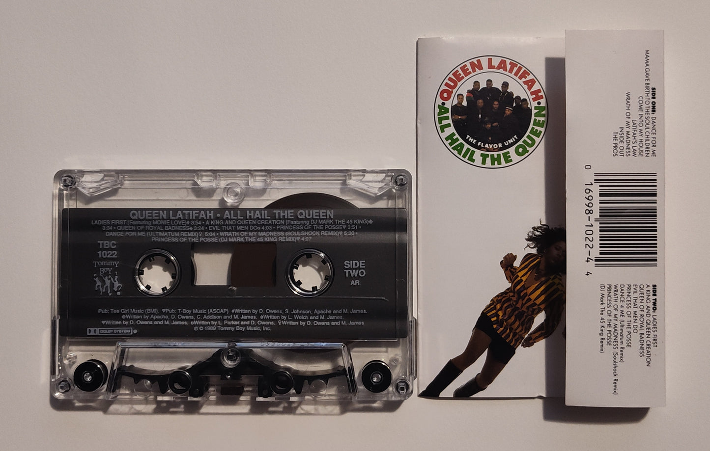 Queen Latifah - "All Hail The Queen" - CASSETTE TAPE (AR; DOLBY) VG+/VG+