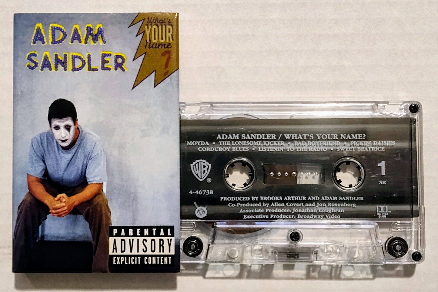 Adam Sandler - “What’s Your Name?” - CASSETTE TAPE VG/VG+