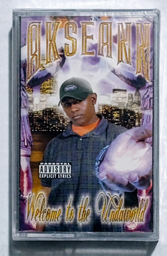 Akseann - “Undaworld” - CASSETTE TAPE NM/M (Sealed; tiny crack in upper right corner of cover; larger crack on back of case)
