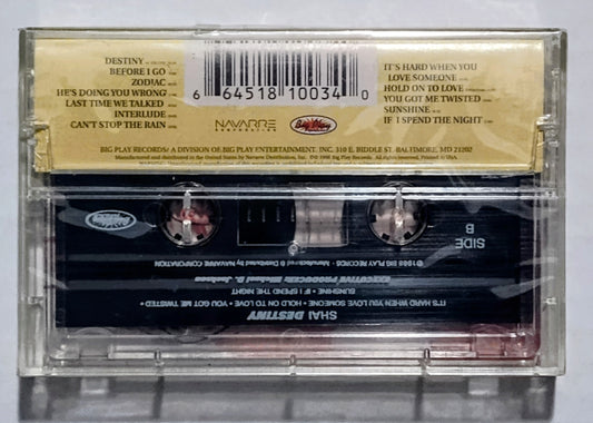 Shai - “Destiny” - CASSETTE TAPE NM/M (Sealed; torn cellophane on spine)