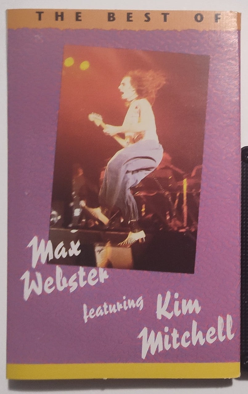 Max Webster Featuring Kim Mitchell - "The Best Of" - CASSETTE TAPE (Canada; black shell; DOLBY) VG+/VG+