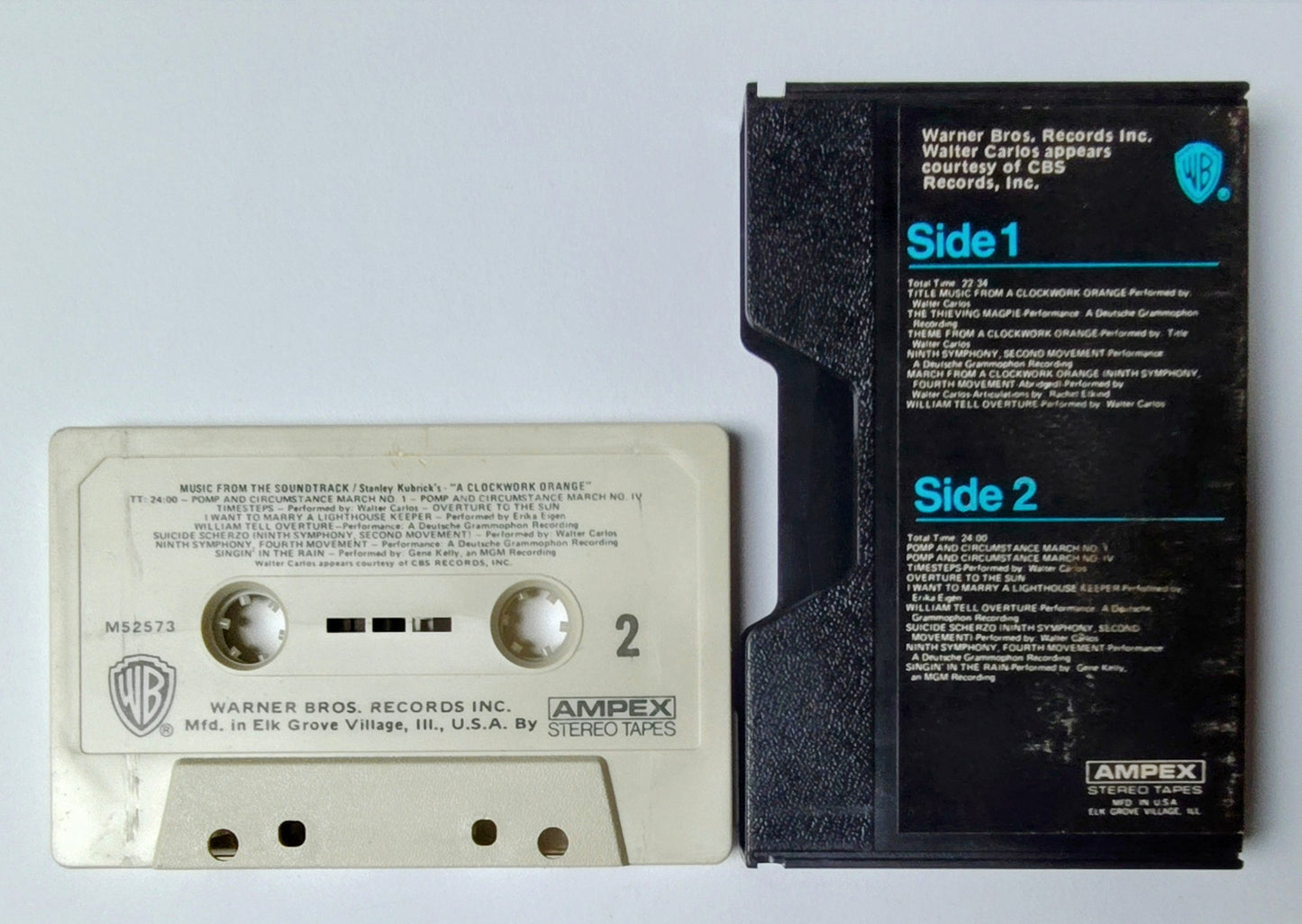 Stanley Kubrick's "A Clockwork Orange" - "Music From The Soundtrack" - CASSETTE TAPE (Slide case;Ampex Stereo Tapes)G/VG+