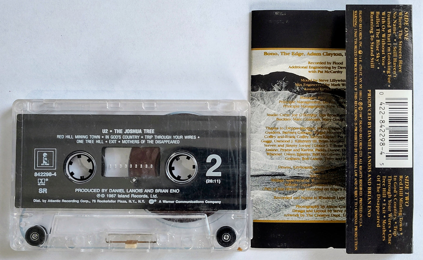 U2 - "The Joshua Tree" - CASSETTE TAPE VG/VG  *🚨*