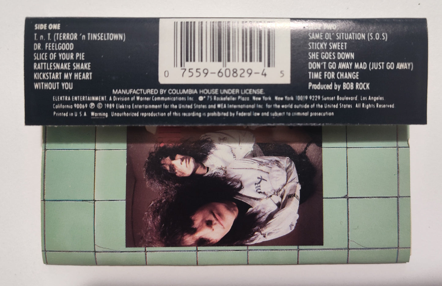 Mötley Crüe - "Dr Feelgood" - CASSETTE TAPE (SR; DOLBY HX PRO) VG+/VG+