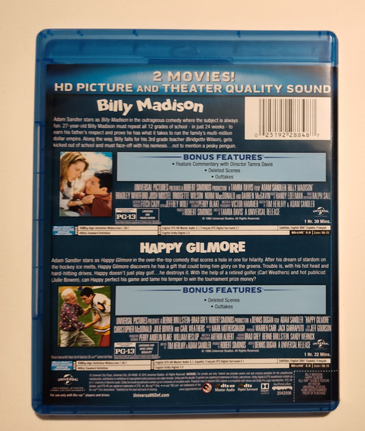 "Adam Sandler Double Feature" - BLU-RAY
