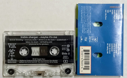 Treble Charger - “Maybe It’s Me” - CASSETTE TAPE (Canada; Clear shell) VG/VG+ *🚨*
