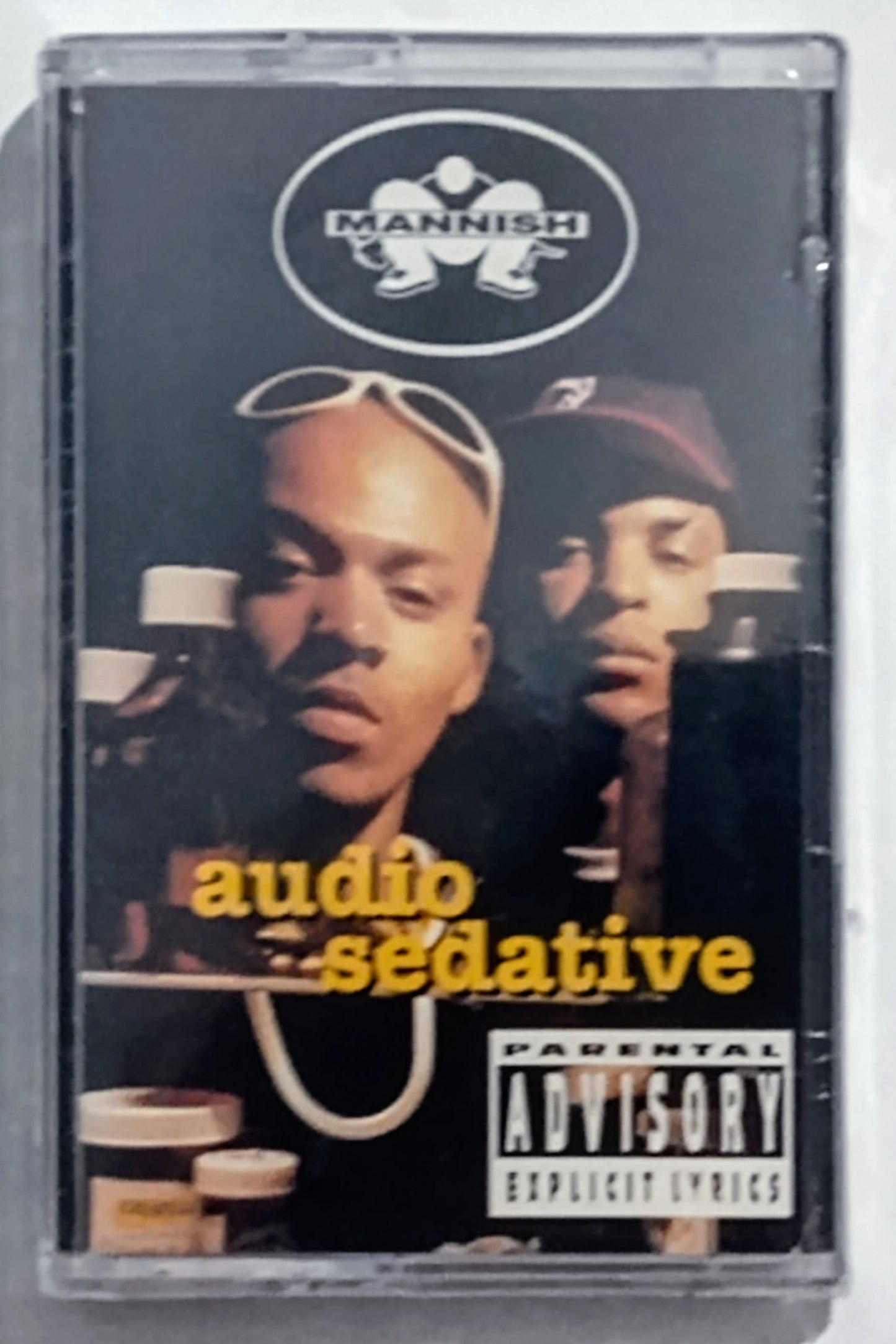 Mannish - “Audio Sedative” - CASSETTE TAPE NM/M (Sealed; torn cellophane)