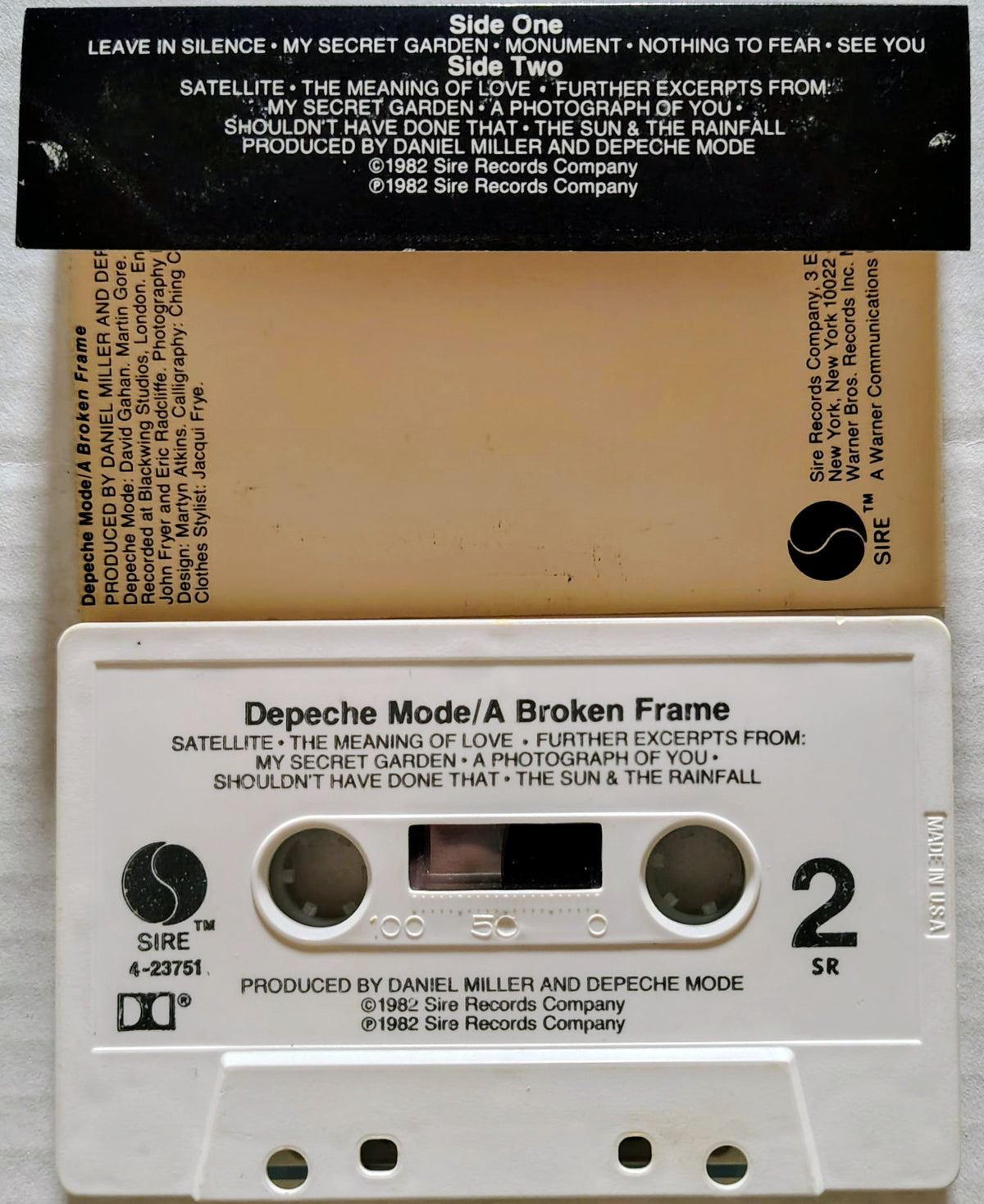 Depeche Mode - "A Broken Frame" - CASSETTE TAPE VG/VG
