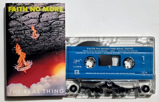 Faith No More (Mike Patton) - "The Real Thing" - CASSETTE TAPE (SR) VG+/VG+