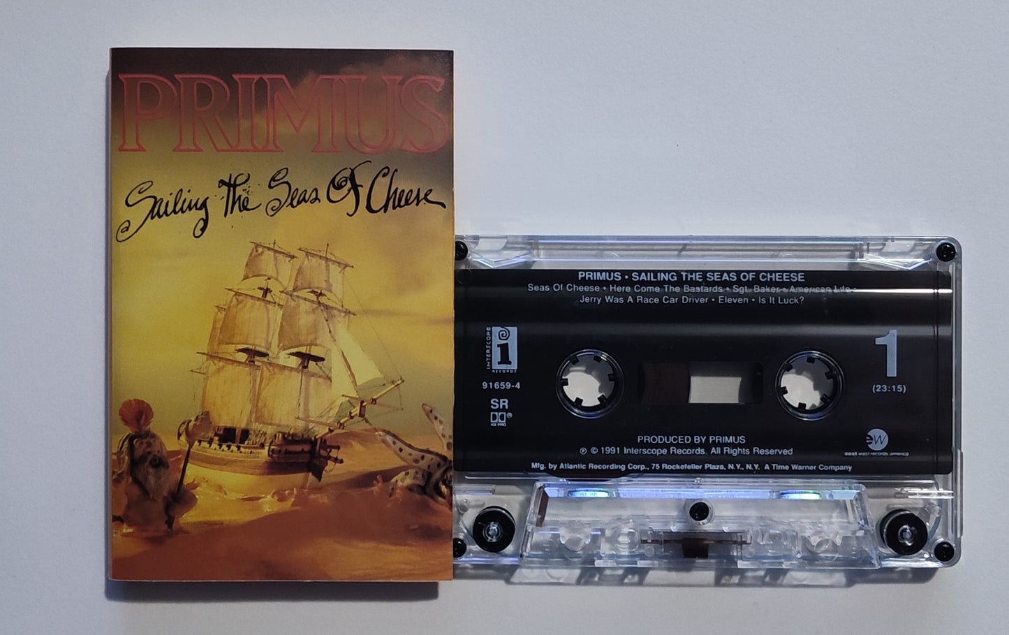 Primus - "Sailing The Seas Of Cheese" - CASSETTE TAPE (SR; DOLBY HX PRO) VG+/VG+