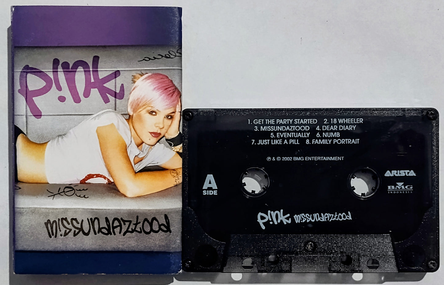 Pink - “M!ssundaztood” - CASSETTE TAPE (Indonesia) VG/VG+