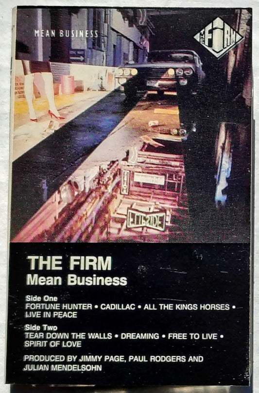 Firm, The - "Mean Business" CASSETTE TAPE VG+/VG