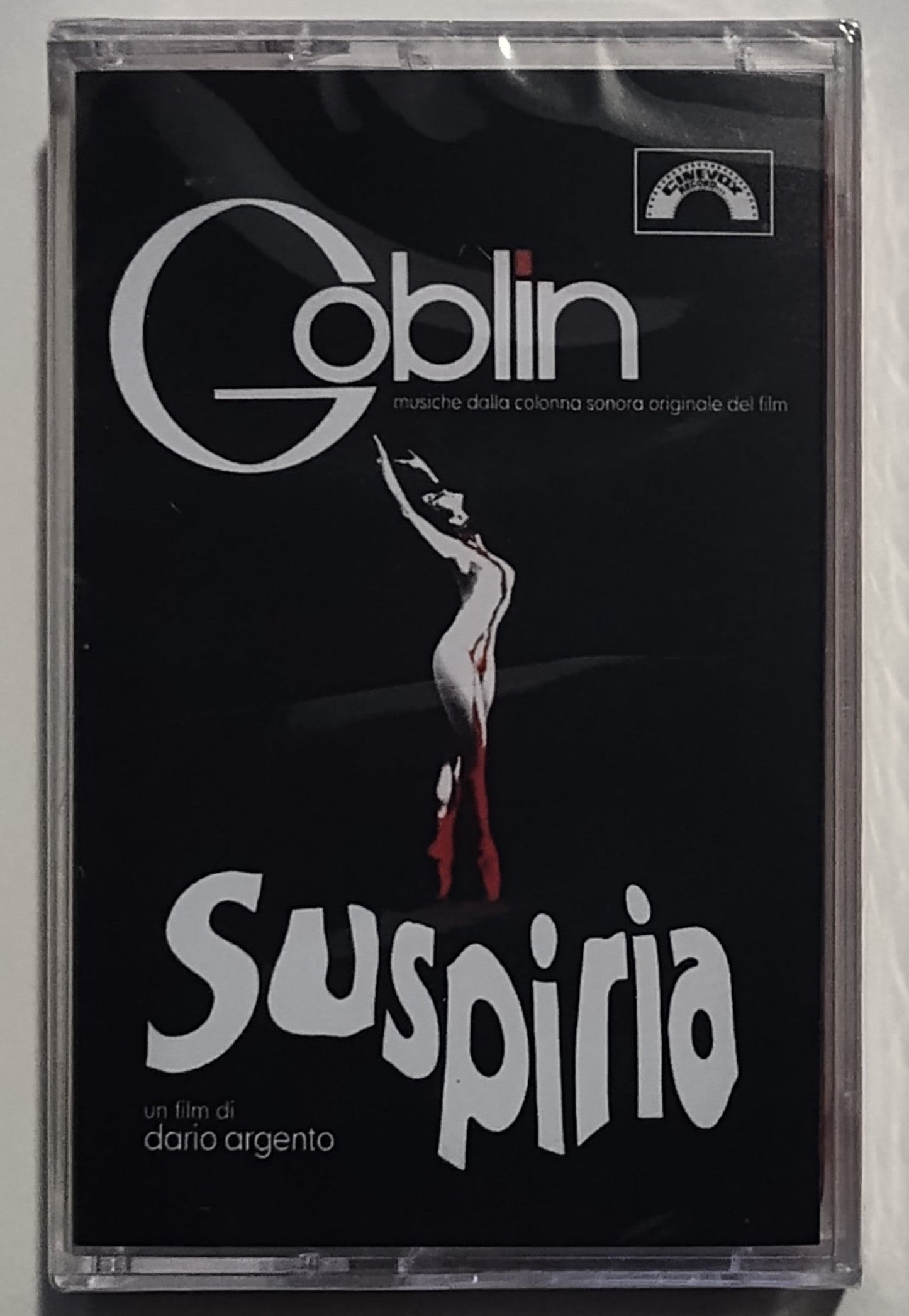 Goblin - "Suspiria Soundtrack" - CASSETTE TAPE (Italy "Fan Club" Tape; translucent red shell) M/M (Sealed)