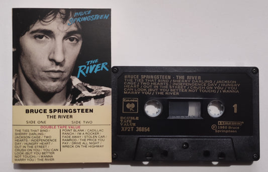 Bruce Springsteen - "The River" - CASSETTE TAPE (Canada; black shell; DOLBY) VG+/VG+