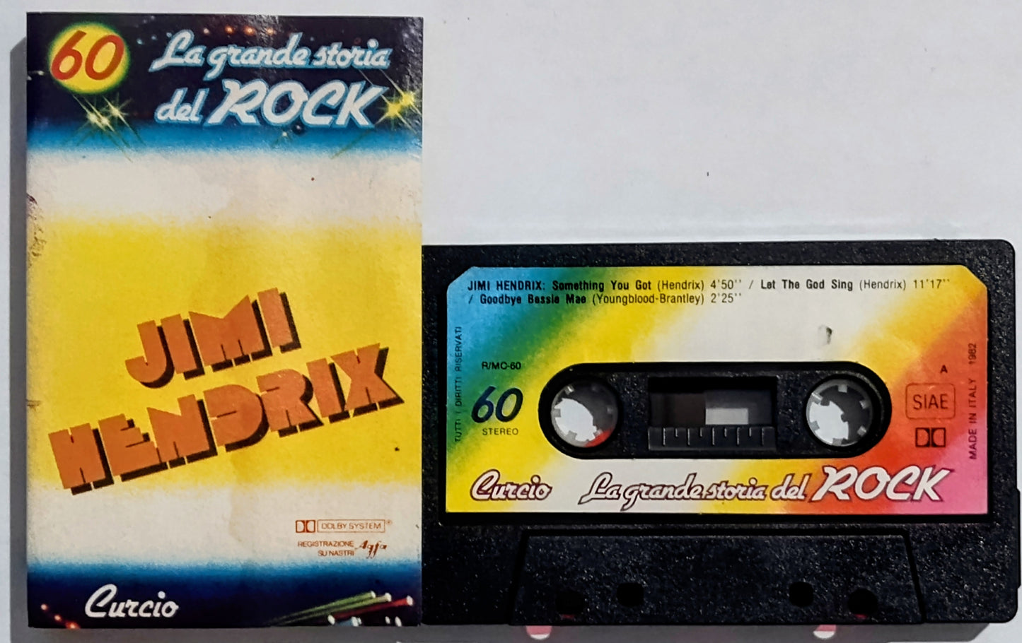 Jimi Hendrix - “Jimi Hendrix (Italy Compilation)” - CASSETTE TAPE G/VG